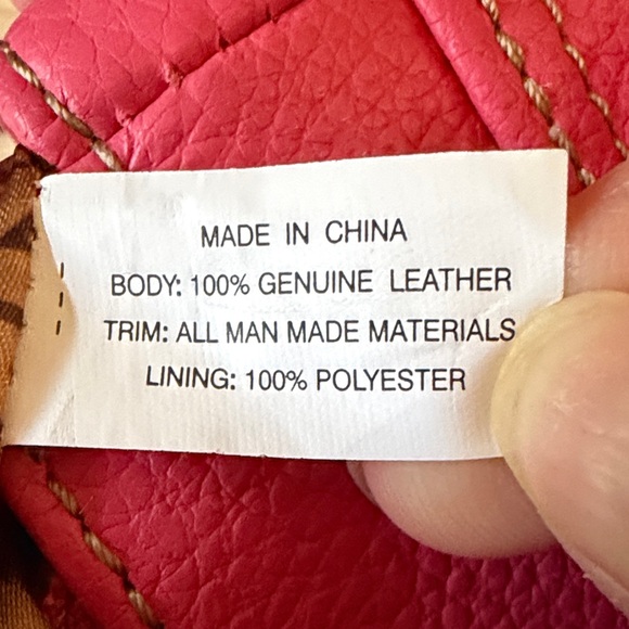 Tignanello Bright Pink Small 100% Leather Organizer Crossbody Bag - Picture 14 of 14